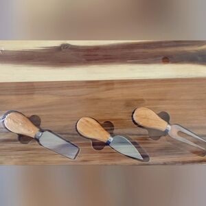 14x9 Cheeseboard with Utensils New, Still Wrapped